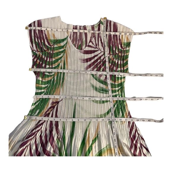 Magic It Fits Women’s Multicolor Accordion  Knee Dress Size M/L - Picture 9 of 12